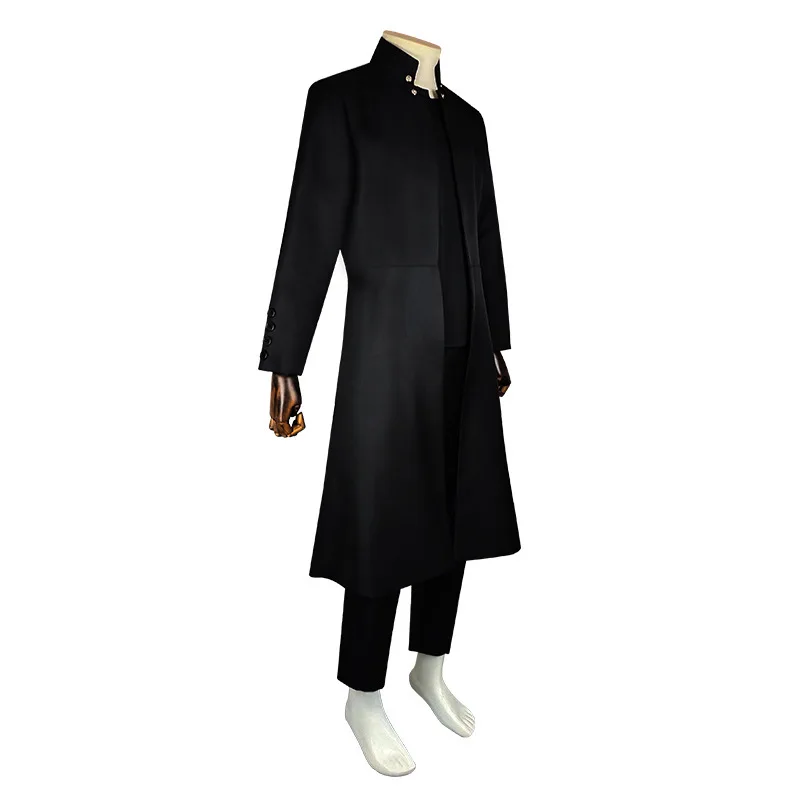 ブラックエージェント ネオ コートスタイルコスチューム パフォーマンス服 ハロウィン衣装 マトリックス三部作 コスプレ 伝統的な中国の衣装