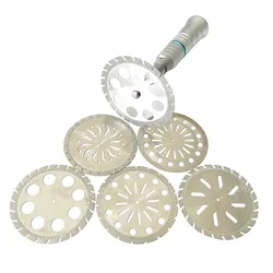 AG 1PCS Dental lab Double Sided Diamond Cutting Disc 45/50mm for separating polishing ceramic crown plaster or jade