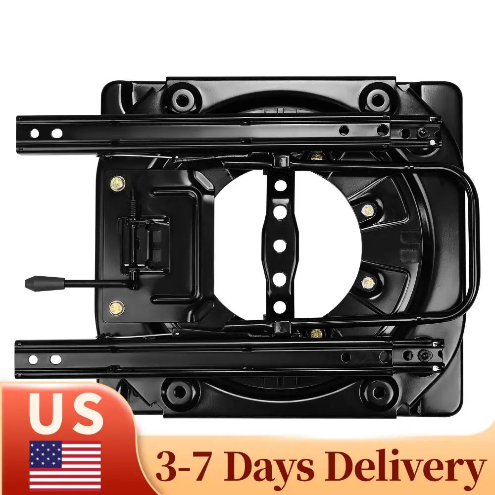 

Seat Swivel Base Replacement 360 Degree Rotatable 3.0mm Steel Plate Swivel Seat Base W/ Slider 130kg Load for Car Boat Bus&more