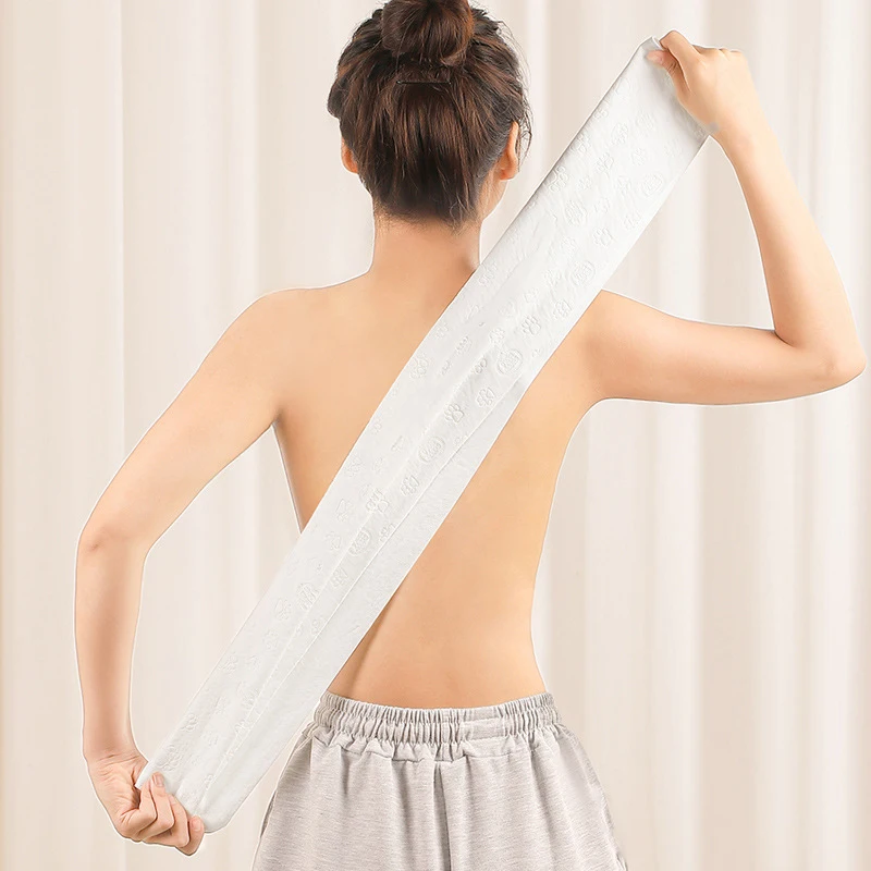 Exfoliating Back Wash Towel Double-sided Shower Washchoth Bath Belt Body Scrub Strap Dead Skin Cleaning Tool