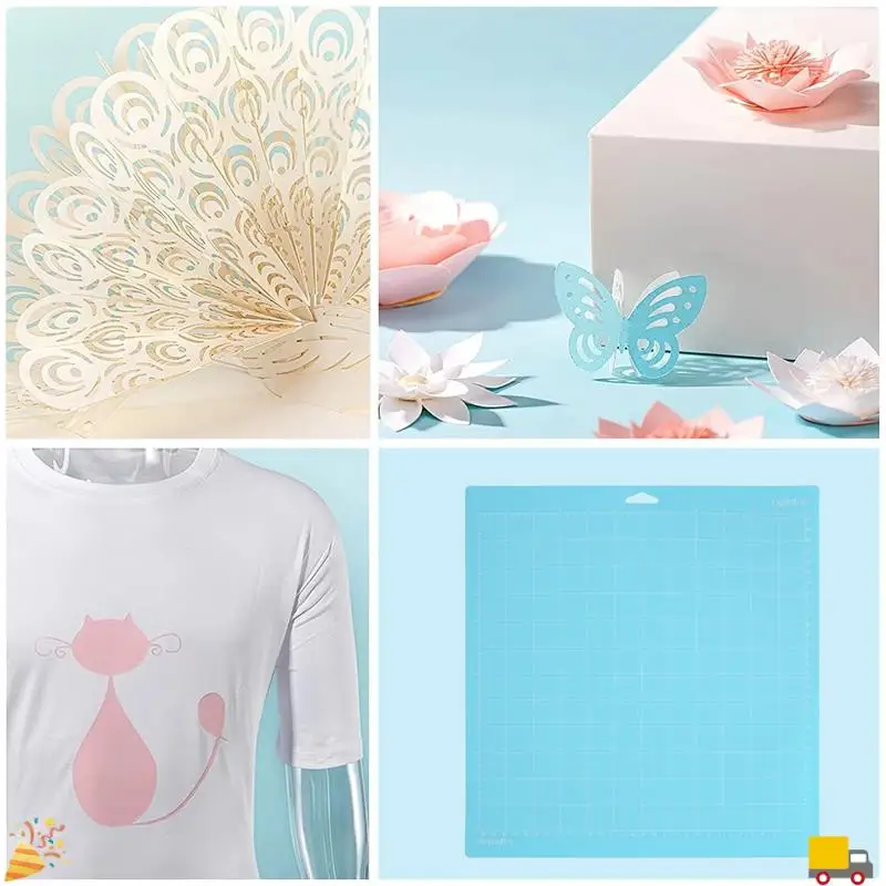 Tappetini da taglio A32HOT-5Pack per Cricut Maker 3/Maker/Explore 3/Air 2/Air/One (12X12 pollici) Tappetini da cricket trapuntati Accessori