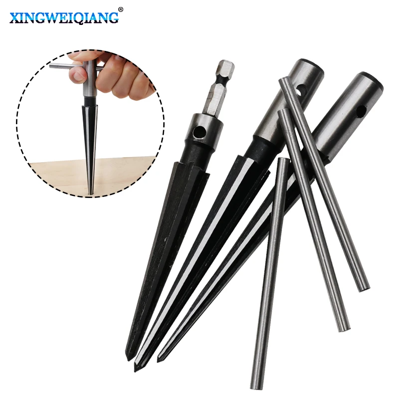 Taper Reamer Hand Metal Reamer Deburring Enlarge Pin Hole Handheld Reamer For  Plastic Wood Metal Drilling Tools 3-13mm 5-16mm