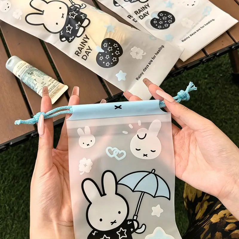 Miffy Kordelzug-Tasche Kreative Einzigartige Regenschirm-Isoliertasche Nass-Isolierungs-Aufbewahrungstasche Langlebige Cartoon-Bedruckte Tasche – Detail 3