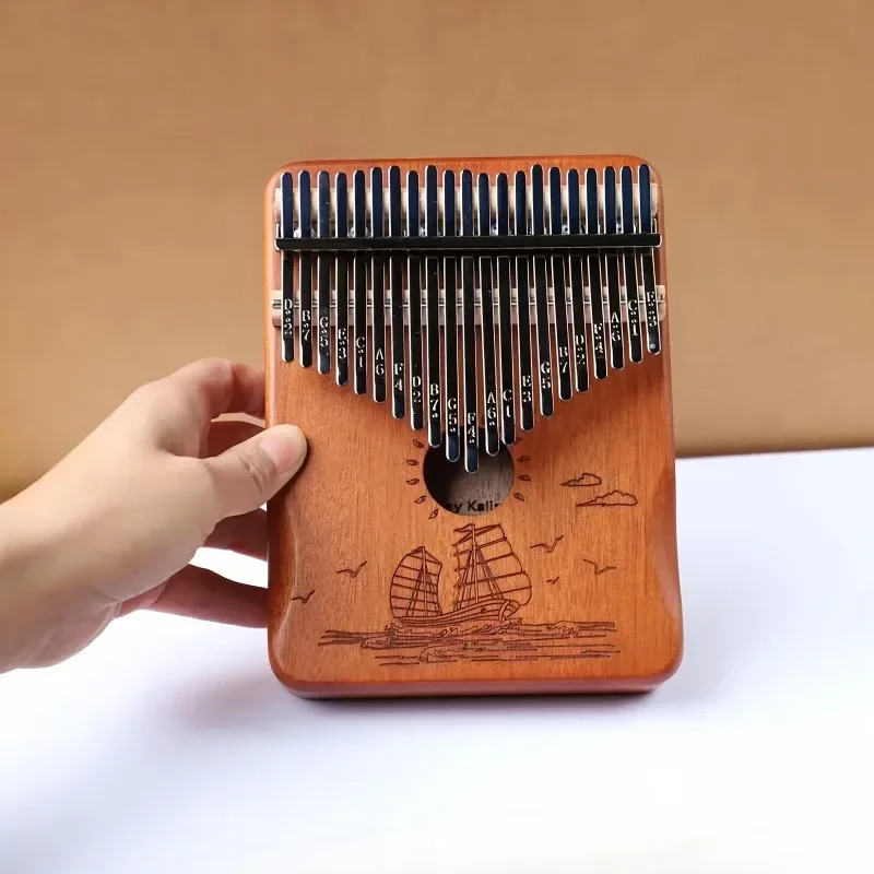 2025 New 21 KeysThumb Piano Kalimba Thumb Piano with Thumbsticks Organs for Beginners Learn To Play  Musical Instrument Gift