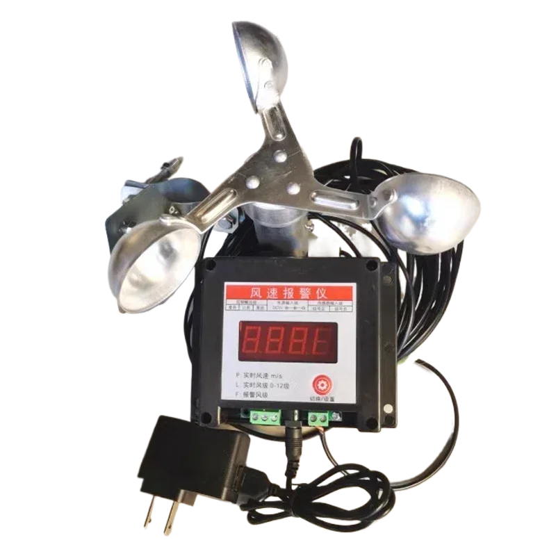 

AC220V Tower Crane Anemometer Wind Speed Sensor Measurement Meter Alarm