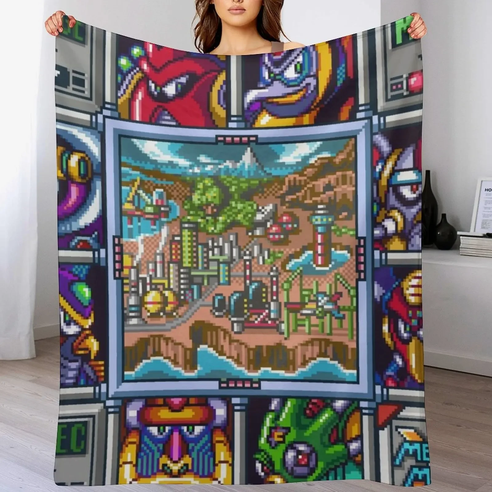 

Stage Select Throw Blanket Multi-Purpose Thins Plaid Furrys Blankets