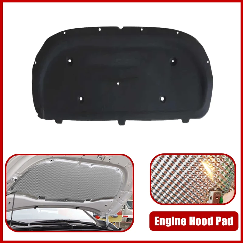 

For Chevrolet Cruze J400 2017-2022 2018 2019 2020 Car Engine Hood Pad Heat Insulation Cotton Fireproof Cover Sound Accessories