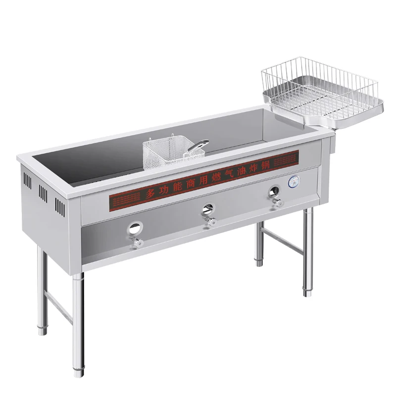 Frying fritters pan stallCommercial gas fryer large capacity deep fryer vertical gas frying twist machine frying churros machine