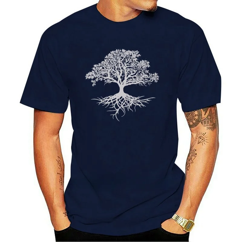 New men short sleeve t shirt TREE OF LIFE T SHIRT WICCA DRUID PAGAN  GARDENER Short Sleeves Cotton Fashion T-Shirt