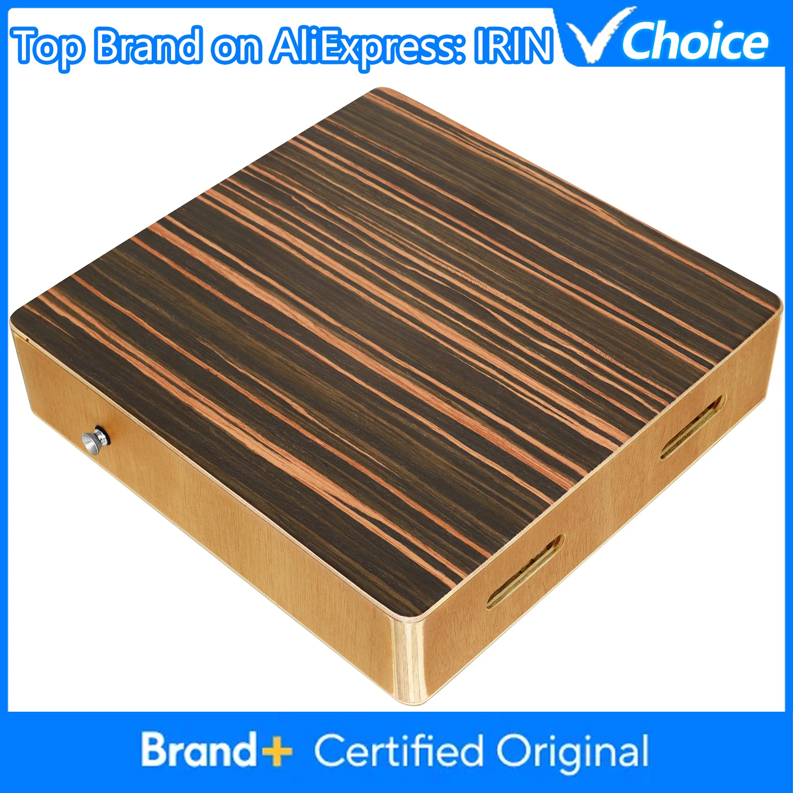 Traveling Cajon Box Portable Box Drums Drum Ebony Wood Clear Suitable for Party Stage Performance Percussion Musical Instrument