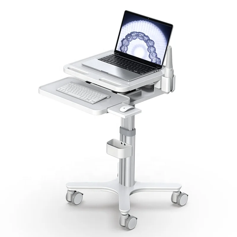 

MTO-3 Dental Trolley Hospital Clinic Oral Scanner Mobile Nursing Cart Medical Cart for Laptop