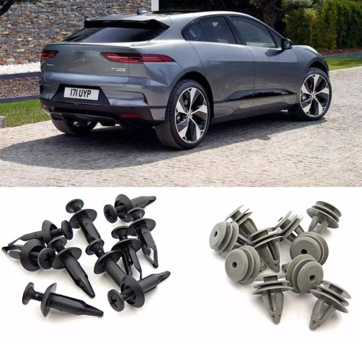 20PCS Plastic Rivet X-Type Sill Moulding / Side Skirt Trim Clips - Set Plastic Clips FOR Car Accessories