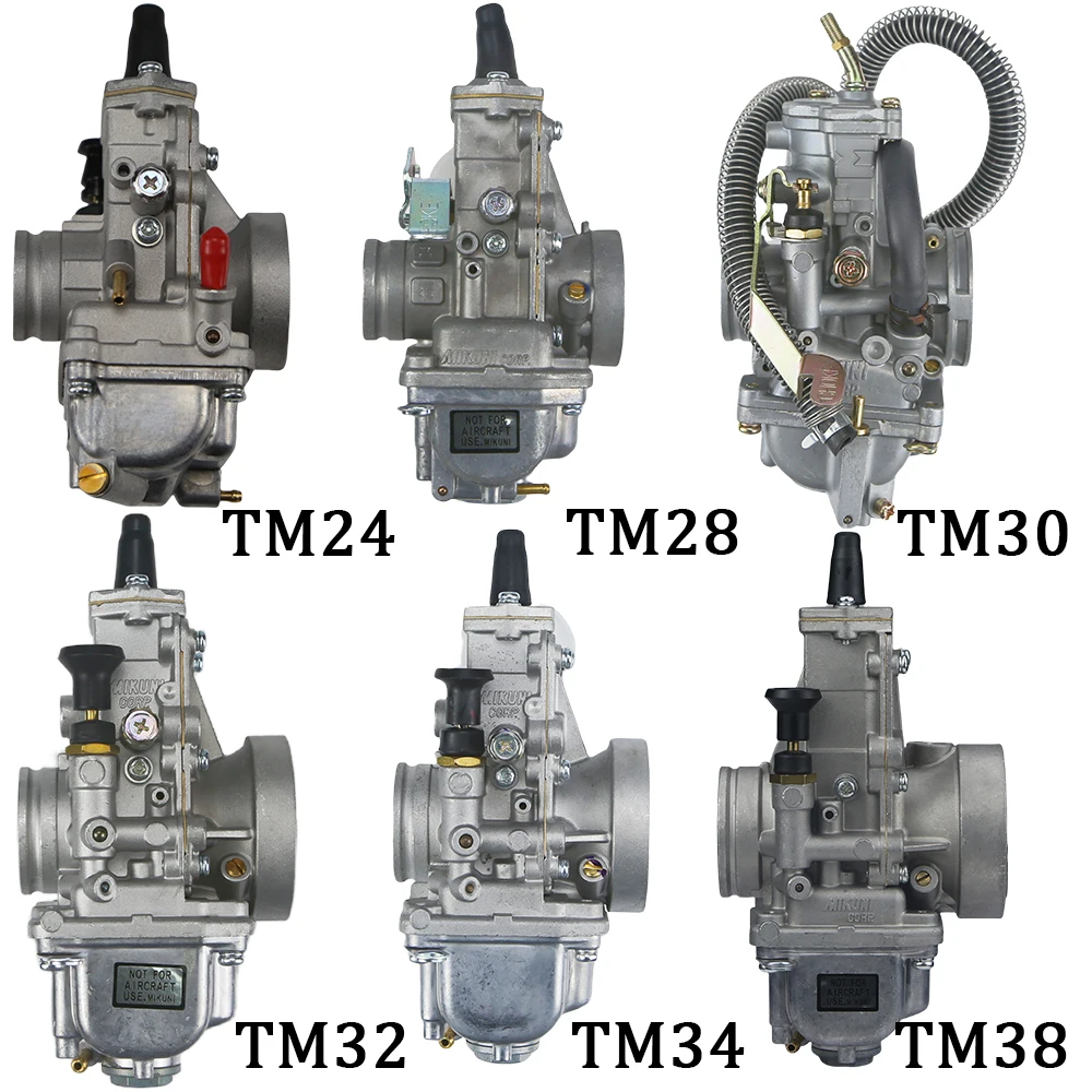 ل Mikuni TM24 TM28 TM30 TM32 TM34 TM38mm دراجة نارية المكربن لهوندا CR250 كاواساكي KX125 KX150 CR250