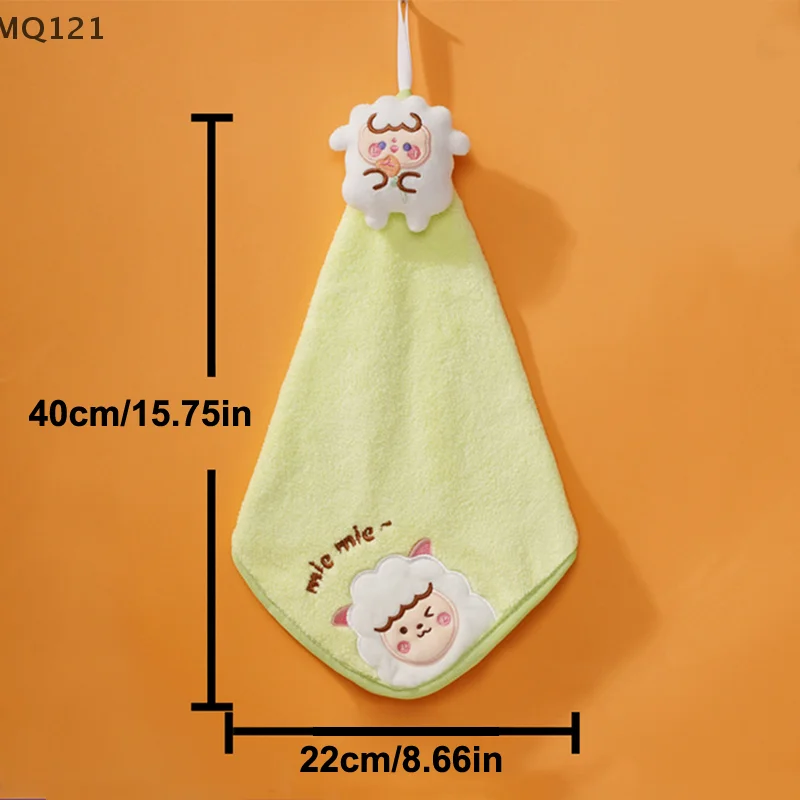 

【H】Animal Patterneds Kids Hand Towels Soft Corals Velvets Highly Absorbent Fast Drying For Kitchens And Bathrooms