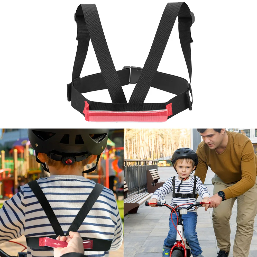 Safe Auxiliary Ski Belt Black High Quality Swimming Belt Nylon Shoulder Strap Children Training Strap Bicycle Strap