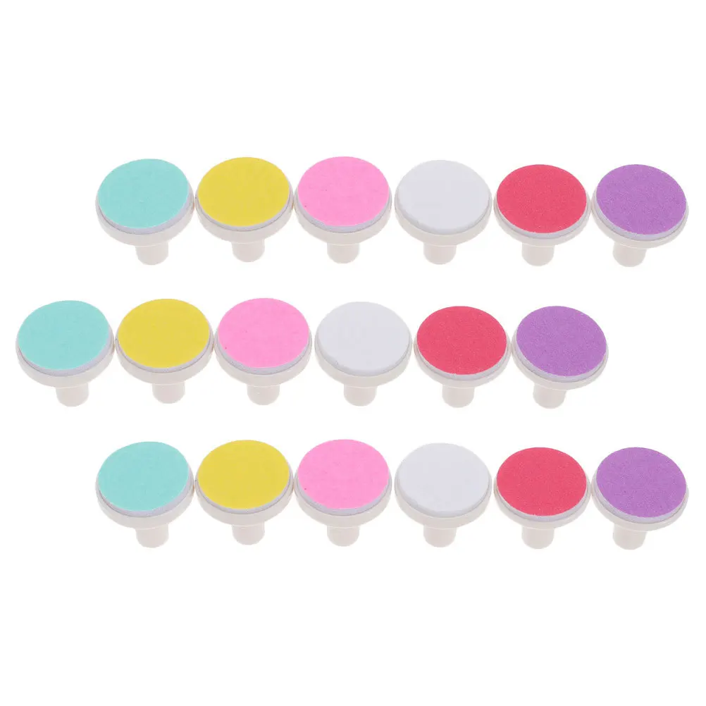 18 قطعة استبدال ماكينة تشذيب كهربائية للأطفال للعناية بالرضع ورؤوس أظافر وطحن أداة ملحقات أظافر الطفل مستلزمات الطحن