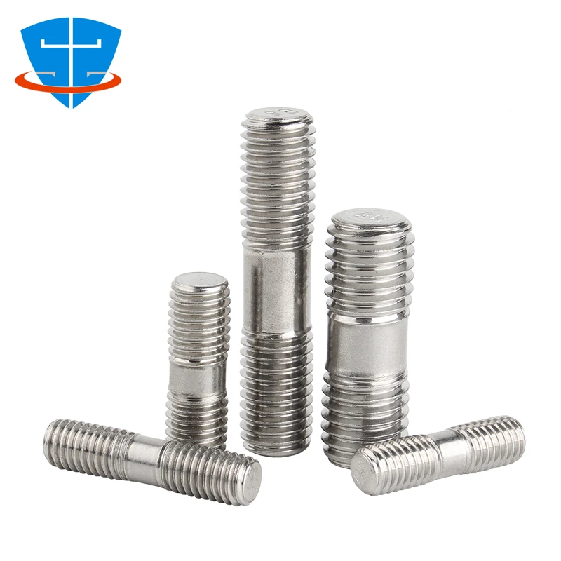 304 Stainless Steel Double End Thread Rod M3 M4 M5 M6 M8 M10 M12 M16 Double End Bolts Stud Bolt Tooth Stick Dual Head Thread Bar