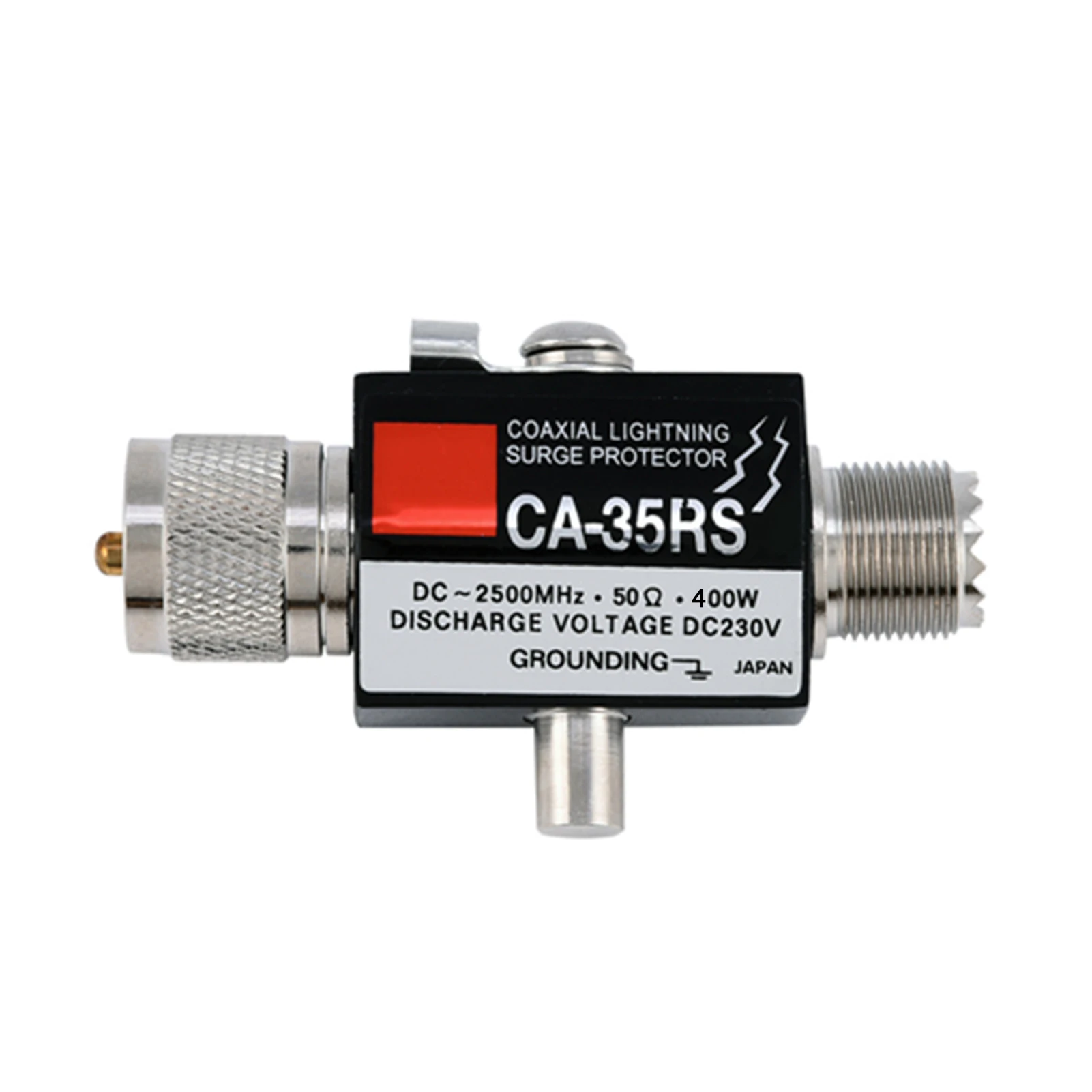 CA-35RS Coaxial Lightning Surge Protector Arrester Male to Female UHF Connector 0-2500MHz 400w 50 ohms