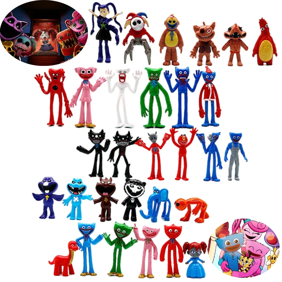 Neu: 5 Sets Prototyp Gibiet Chum Chompkins Horror-Spiel 5 Figuren-Modell Niedliche Anime-Peripheriefiguren Spielzeug für Geburtstag Halloween Weihnachten