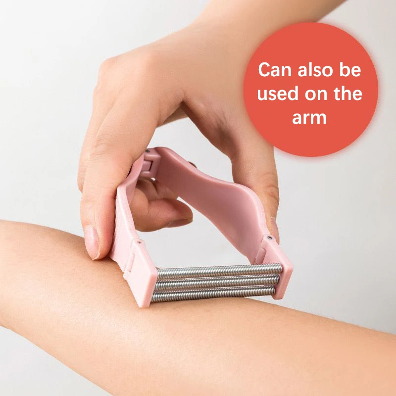 ~3 Colors Facial Hair Remover Safe Handheld Spring Roller Hair Mustache Hair Removal Skin Care Massage Beauty Hair Removal Tool