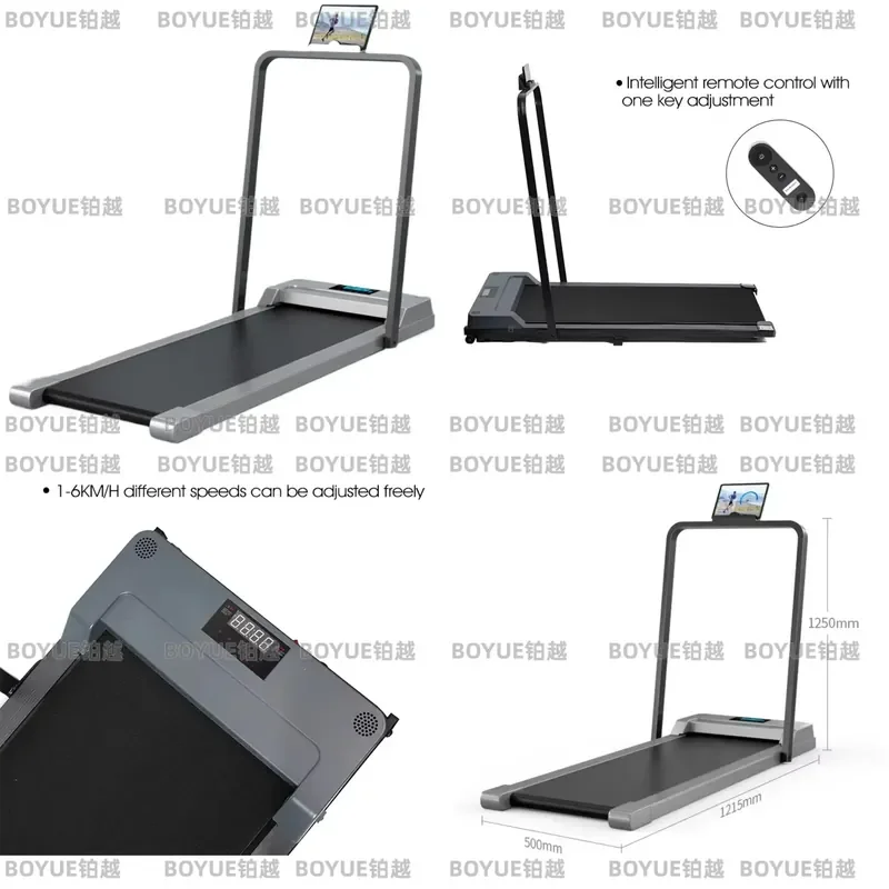 Portable Folding Treadmill 2.0HP Motor LED Display Mini Electric Walking Machine Compact Home Gym Fitness Equipment Pink