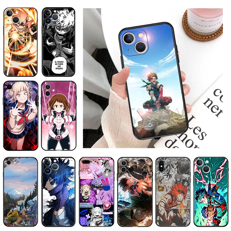 Ultra Thin Soft My Hero Academia Bakugou Katsuki Phone Case For iPhone 16Pro 15 14 13 12 Mini 11 16 Pro Max 7 8 Plus XR SE Cover