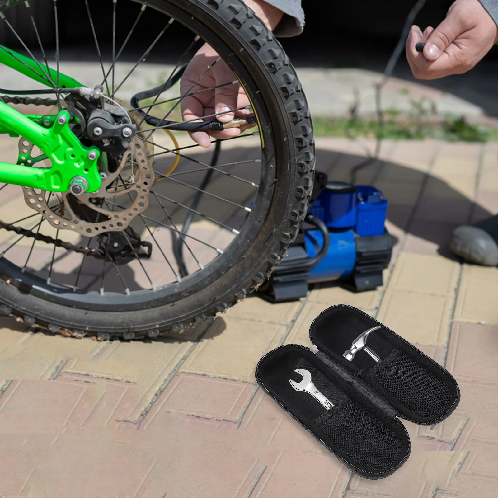 

Bike Frame Bag Waterproof Hard Shell Tool Storage Pouch For Cycling Repair Kit Outdoor Riding Accessory Tire Spoon Kettle Holder