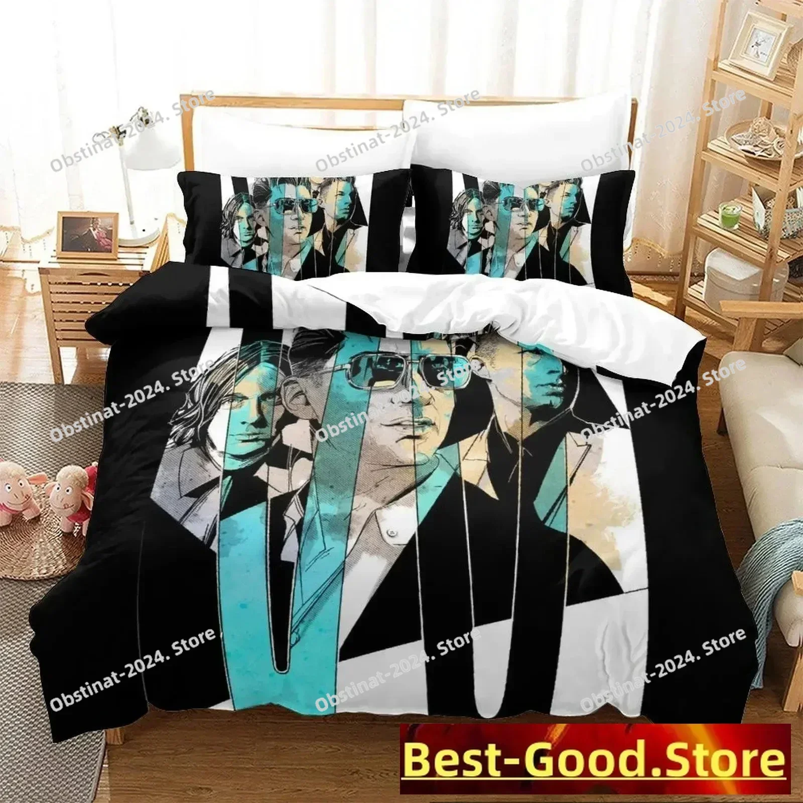 ثلاثية الأبعاد قرود القطب الشمالي طقم سرير طباعة طقم سرير مع المخدة غطاء لحاف السرير لينة واحدة مزدوجة الملكة سوبر الملك الحجم الأولاد الكبار #3