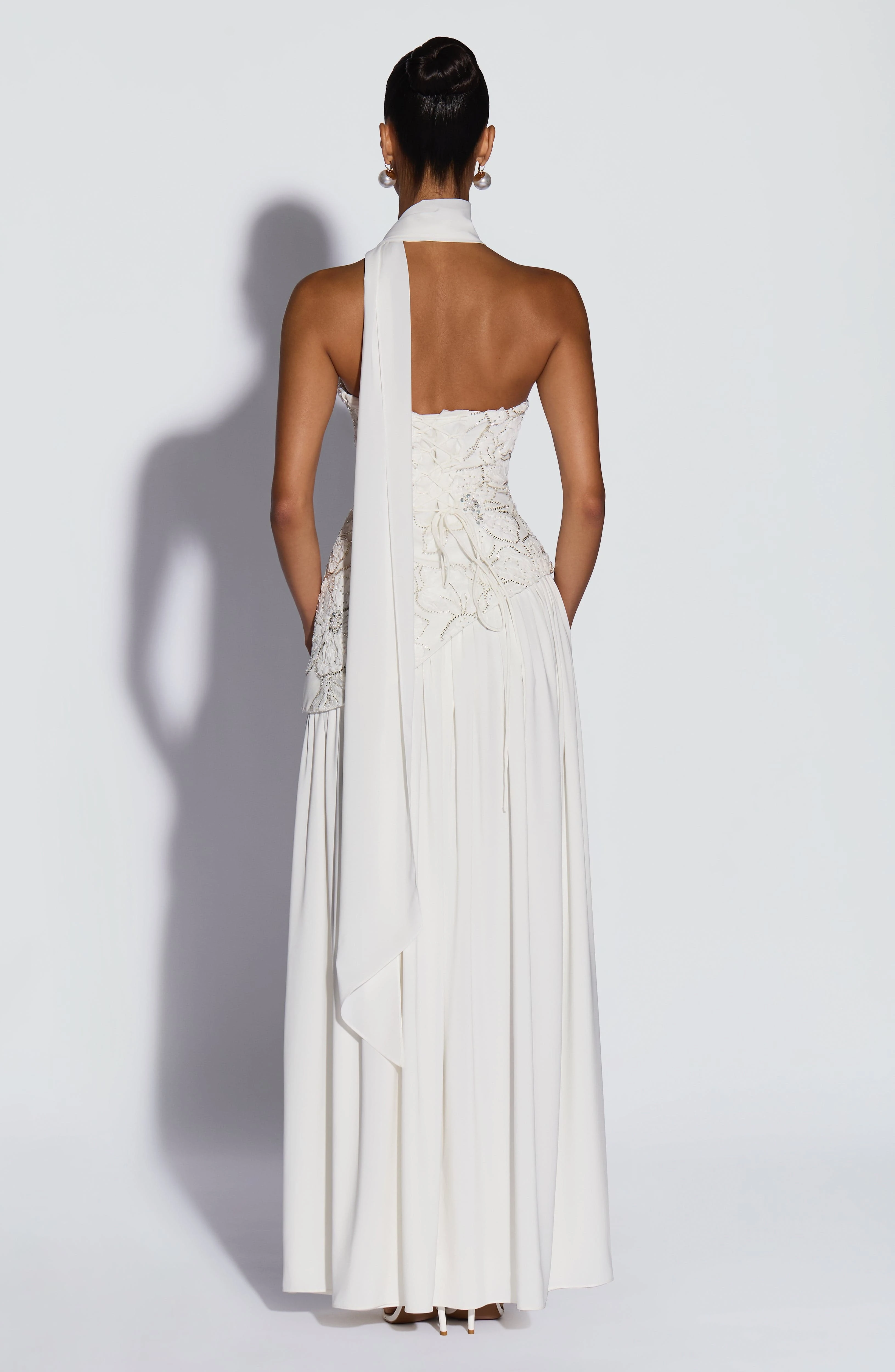 Elegant Tube Top Corset Long D - Embroidery Pashmina recension och pris