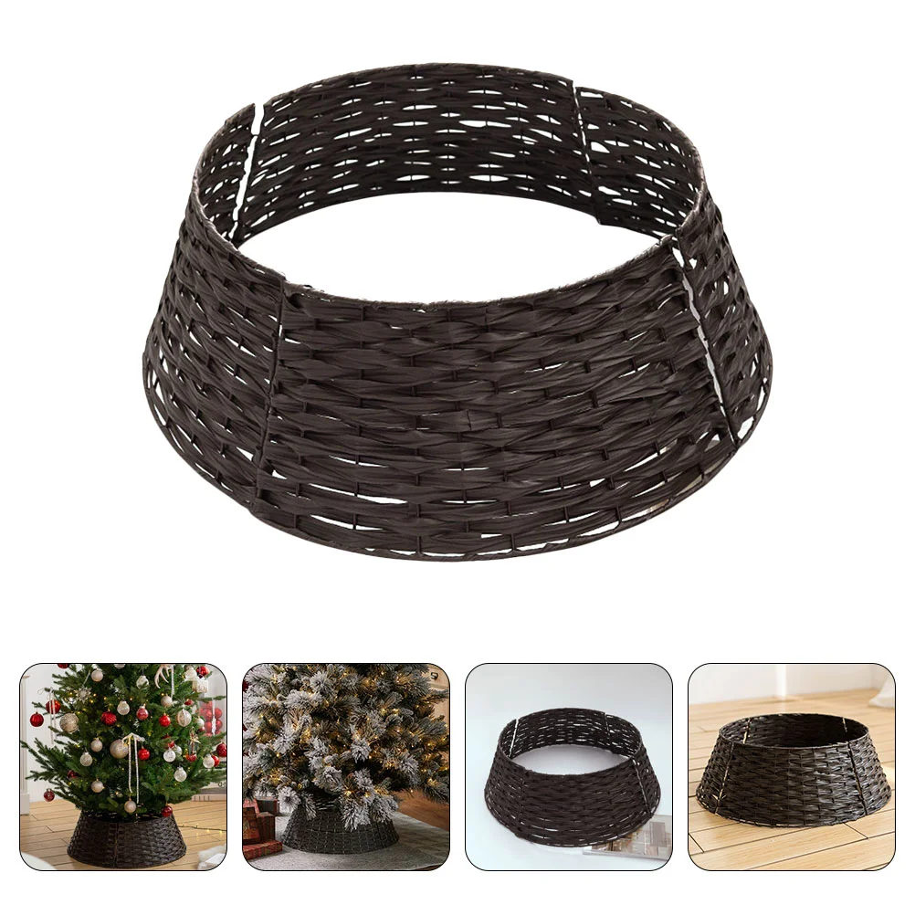 

Christmas Tree Skirt under Decorations Stand Cover Office Stands for Artificial Trees Xmas Room Ring