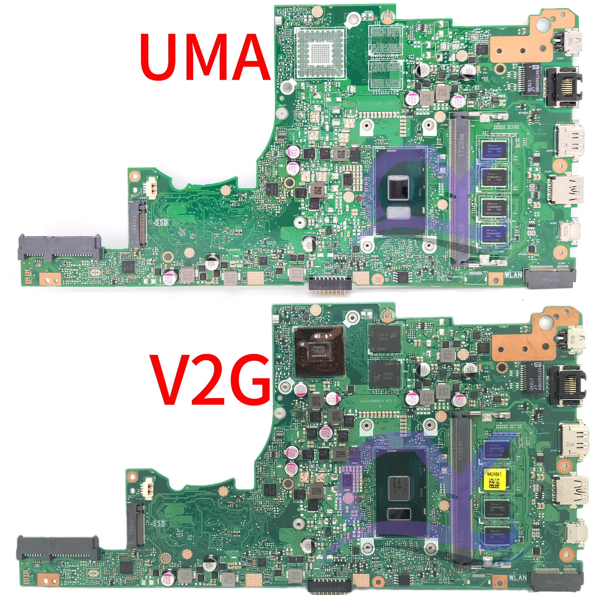 X405UQ Laptop Motherboard For ASUS Vivobook 14 X405 X405UA X405UPR X405UR X405UB Mainboard 4405U I3 I5 I7-6th/7th RAM 4G 8G