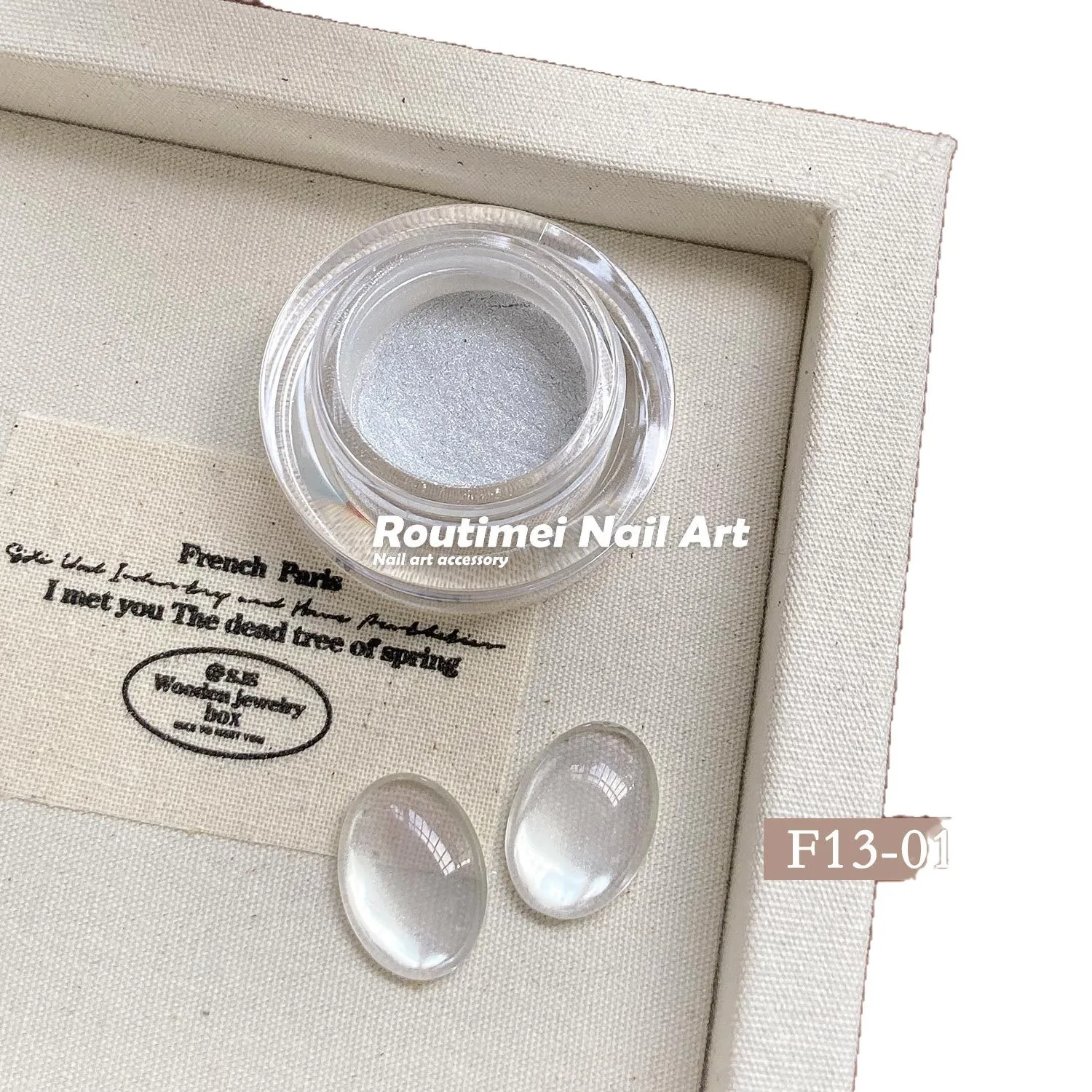 12 Color Nail Mirror Magic Mirror Powder Delicate Silk Aurora Powder 3D Glass Bead Effect Clear Cat Eye Powder Nail Art Glitter
