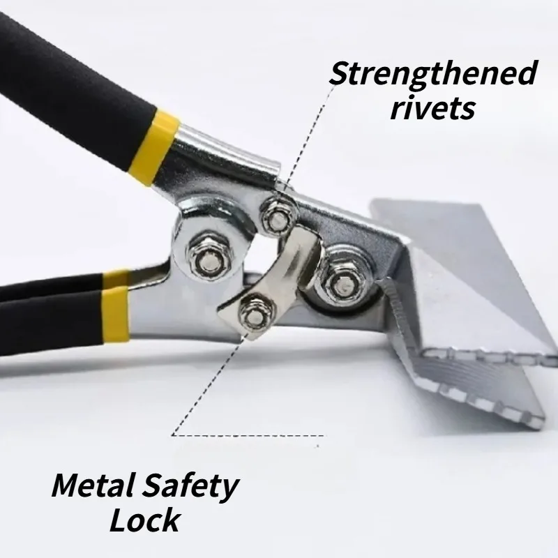 Metal Edge-folding Pliers 80/150mm Metal Edge Clamp Tongs Electrician Straight/bent Head Plier Portable Manual Repair Tools
