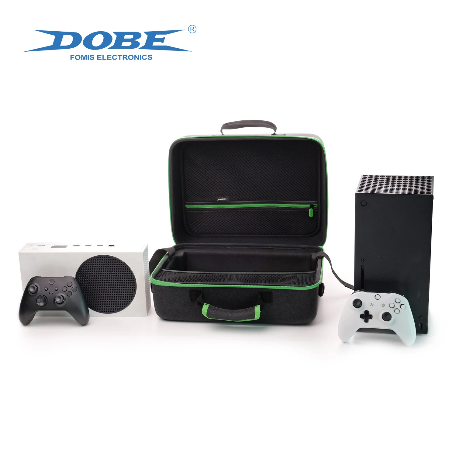 DOBE Storage Bag TYX-3622 for XBOX SERIES S/X,Large-Capacity Console Bags Storable 2PCS Gamepad ,Game Console&,Wires&Others view 6