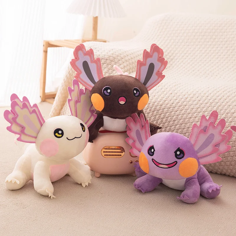 New Axolotl Plush Toy Kawaii Plush Stuffed Animal Hexagonal Salamander Toy Doll Room Decoration Kids Birthday Christmas Gift