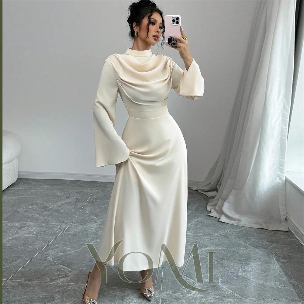 YoMi Evening Dresses A-Line Creap Customize  Long Wedding Prom Dresses for Special Occasions Formal New in Dresses