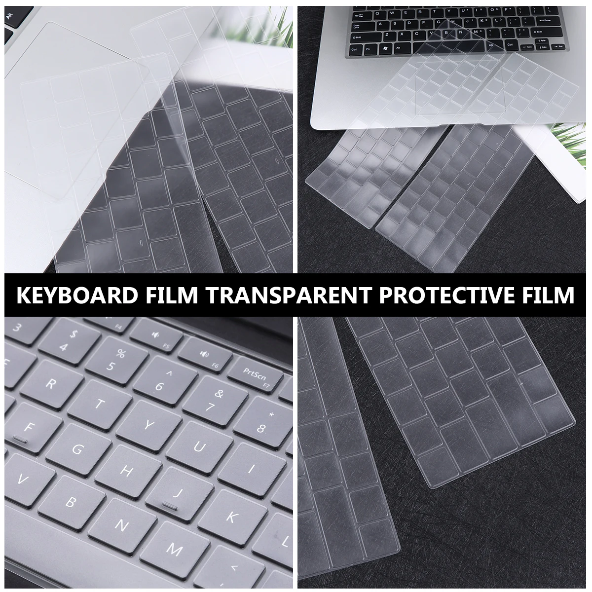 

5 Pcs Keyboard Protective Film Laptop Cover Silicone Easy Clean Water Resistant Dust Proof Notebook Keyboard Accessories Thin