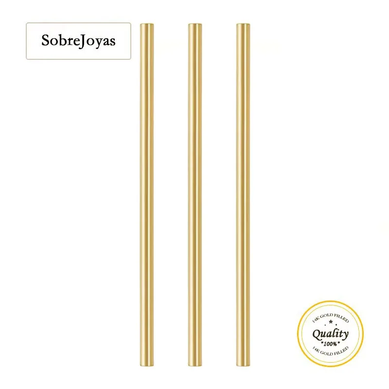 

1.0x25.5mm Cut Tube 14K Gold Filled Straight Cut Tube Bead Spacer Bead Gold Filled Tube Bead Hypoallergenic Jewelry Accessory