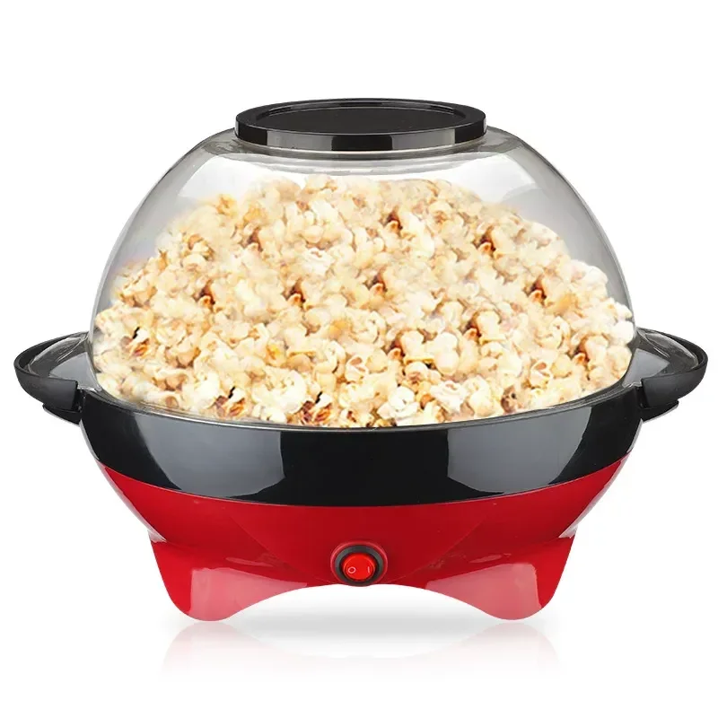 Kids Automatic Electric Popcorn Maker, DIY Fun Popcorn Machine with Removable Round Base