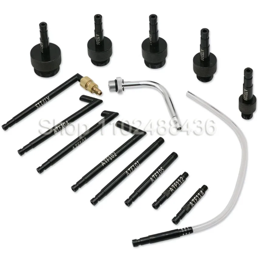 

Pneumatic Transmission Oil Refilling Tool Oil Refill Filling ATF Adapters 10L /6LDispenser Pump Kit Fluid Extractor Adaptor 15Pc