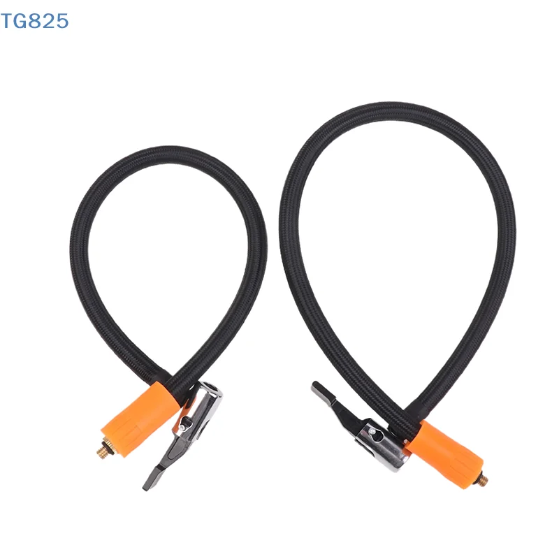 【N】40/50CM Car Air Pump Extension Tube Thread Quick Inflation Hose Copper Connector Car Moto Tire Inflation Air Pump Accessories view 2