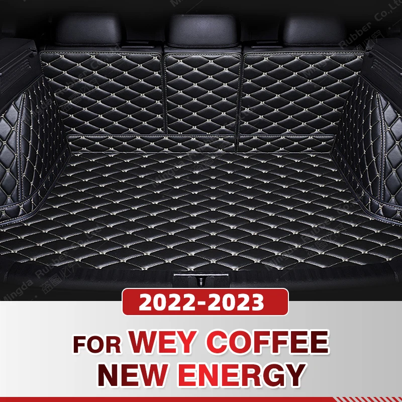 Auto Full Coverage Trunk Mat For WEY Coffee New Energy 2022 2023 Car Boot Cover Pad Cargo Liner Interior Protector Accessories