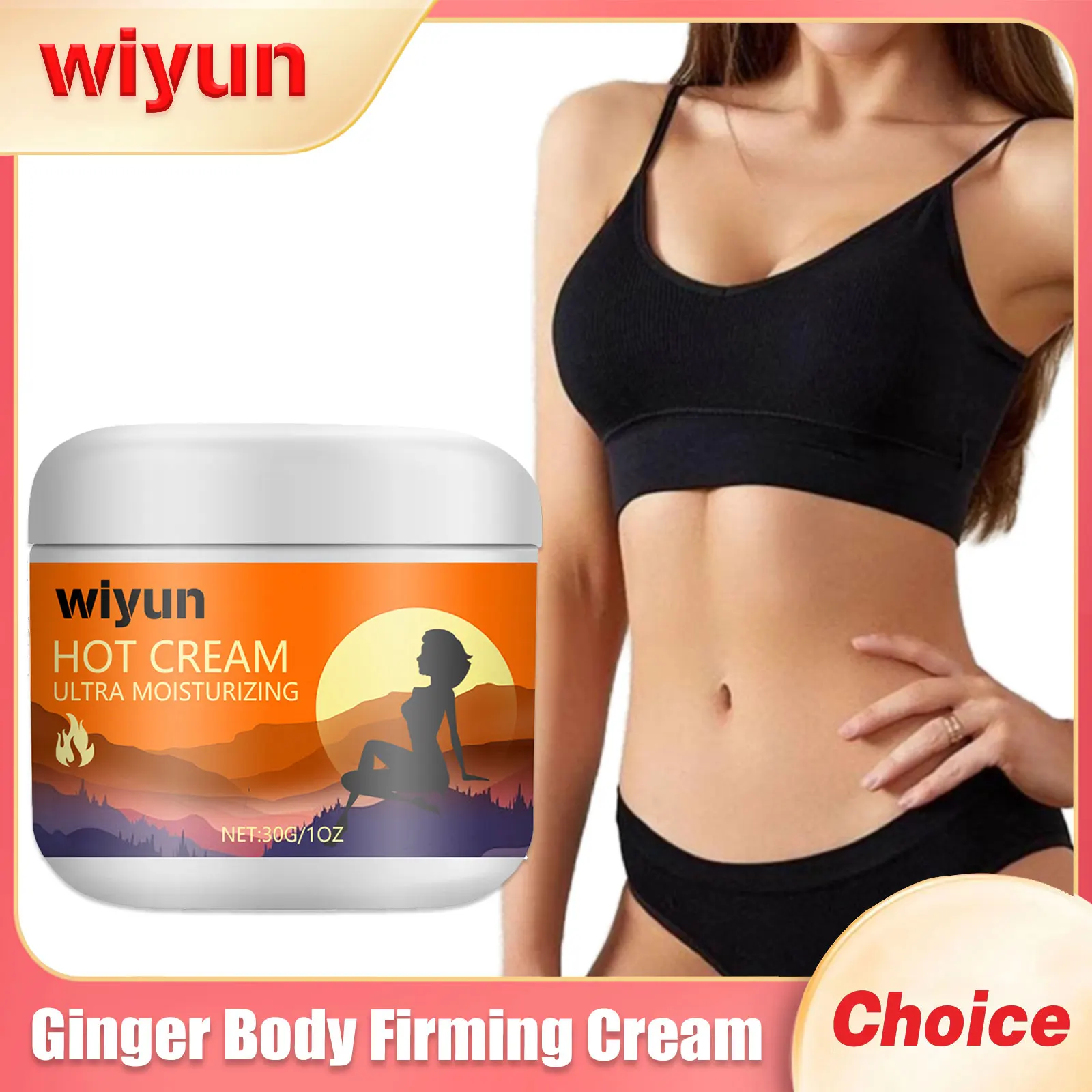 

Ginger Body Firming Cream Fat Burning Reduce Waist Cellulite Increase Elasticity Deep Moisturize Keep Lifting Weight Loss Lotion