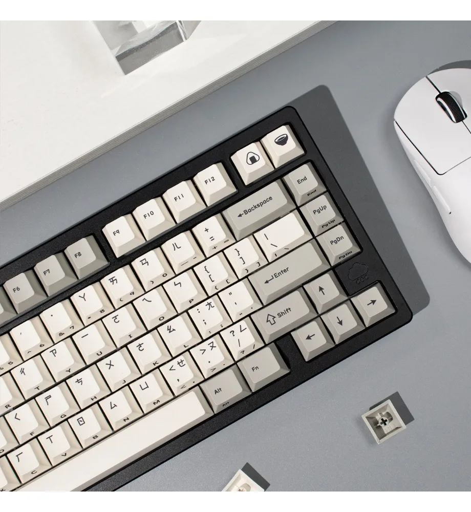 Retro side engraving Korean/Thai/Taiwan phonetic mechanical keyboard keycap PBT hot sublimation original factory suitable