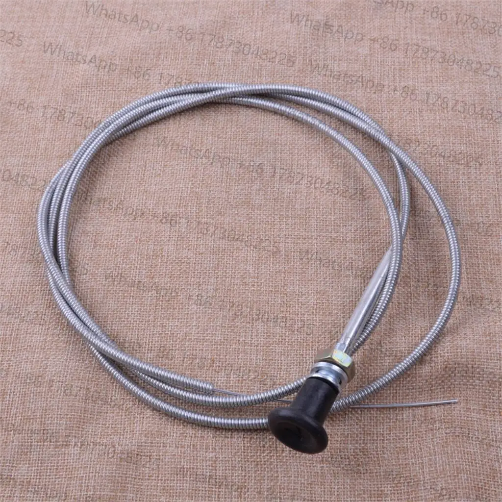 LETAOSK Universal Silver 237 Metal Rotary Push Pull Choke Cable 63