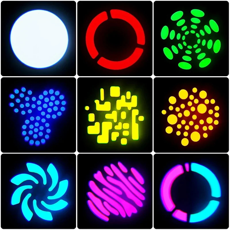 uponelite 120W Fascio LED Luce a testa mobile RGB Miscelazione di colori 8 modelli Effetto DMX Luce rotante Luce da palcoscenico per DJ Party KTV