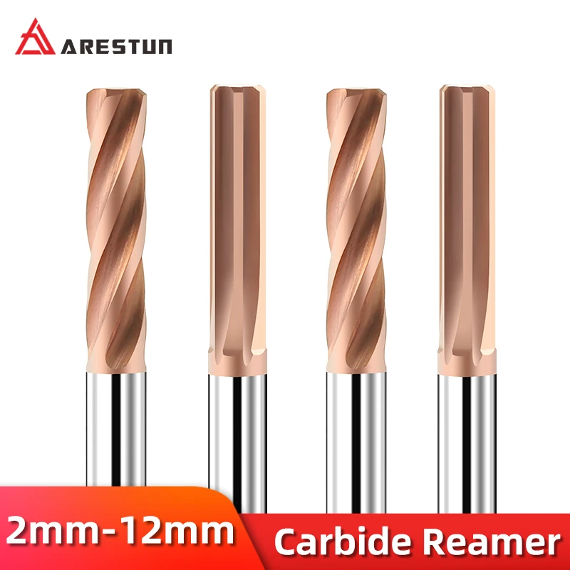 Tungsten Steel Reamer Straight Groove Reamer 2 3 4 5 6 7 8-20mm H7 Hardened Steel CNC Tool Metal Cutter Carbide Machine Reamer