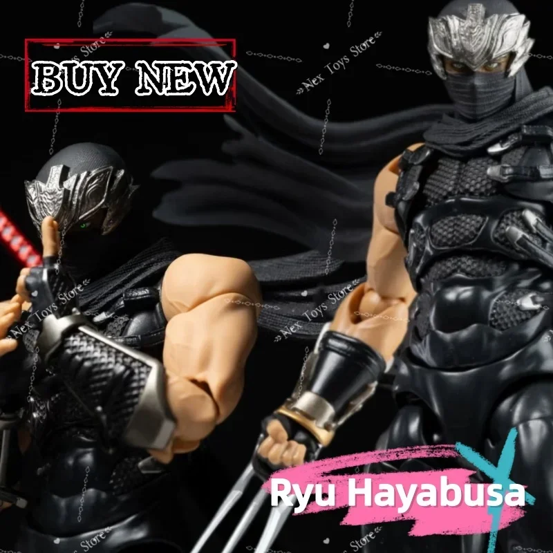 

IN stock Ryu Hayabusa Ac Factory Toys Figure Ninja Gaiden Kaiyodo Revoltech Yamaguchi Action Figurine Ko Model Statue Gifts Toys