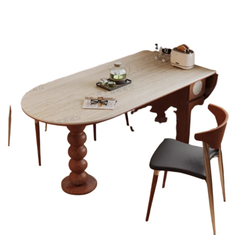 Extensio vintage mesa de jantar varanda pernas mesa dobrável cadeiras cozinha conjuntos de sala de jantar móveis