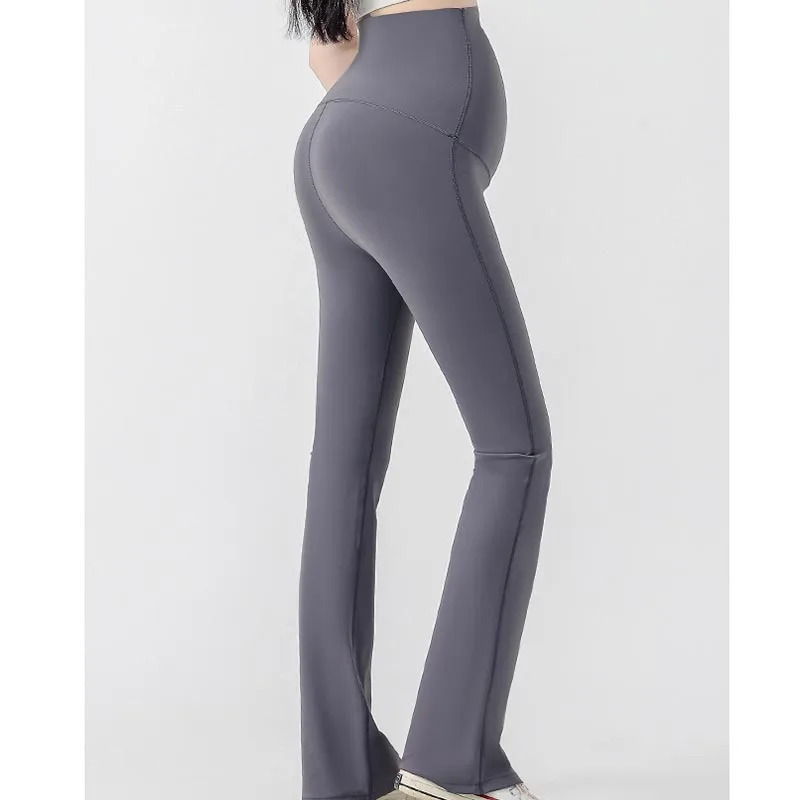 Maternity Leggings for Pregnant Women Yoga Flared High-waisted Trousers Pregnancy Clothes Maternity Yoga Flared Pants